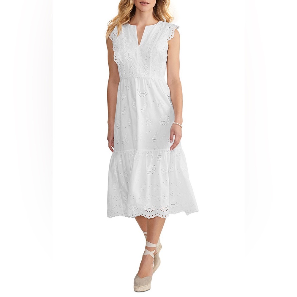 NWT Vineyard Vines seashell eyelet midi dress sz 00
